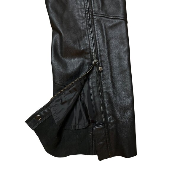 Harley Davidson Deluxe Leather Chap Men’s Size S Soft Leather Lined Embossed - Picture 3 of 8